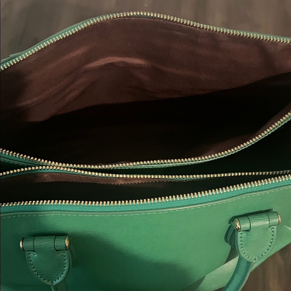 Ralph Lauren Vibrant Green Satchel bag never carried. - Picture 7 of 7